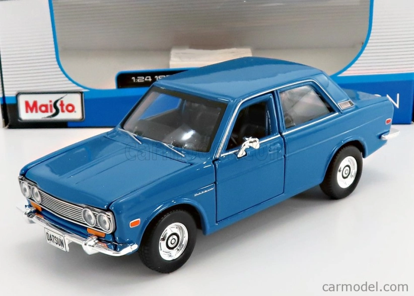 Maisto Datsun 510 1971 1:24 modrá