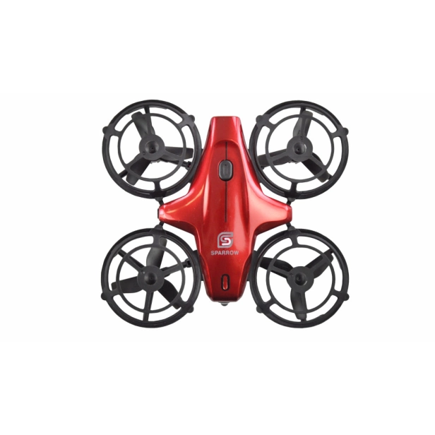 Mini dron Sparrow, červená