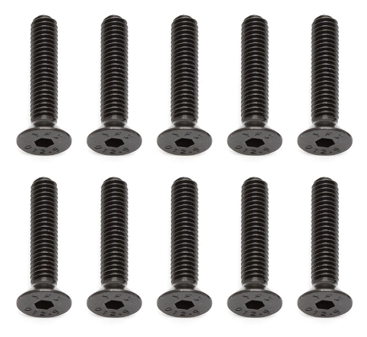 Imbusové skrutky so zápustnou hlavou M4x20 mm FHCS, 10 ks