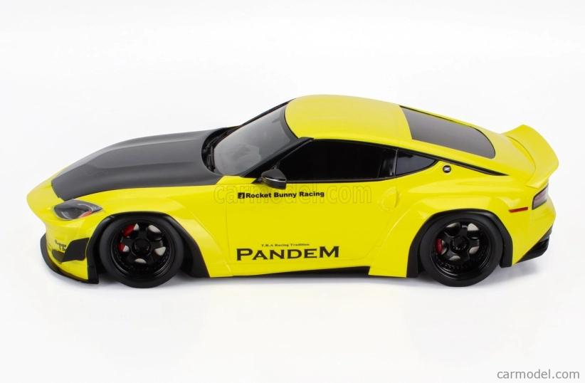 Truescale Nissan Fairlady Z (rz34) Pandem Coupe 2022 1:18 žltá čierna