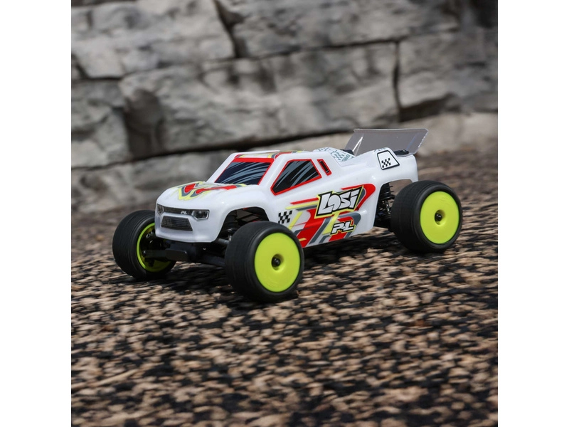 BAZAR – RC auto Losi Micro-T 1:28 RTR, biele