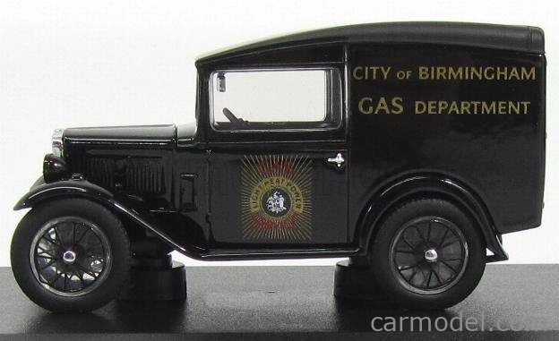 Oxford-models Austin Seven Rn Van Gas City Of Birmingham 1923 1:43 Black