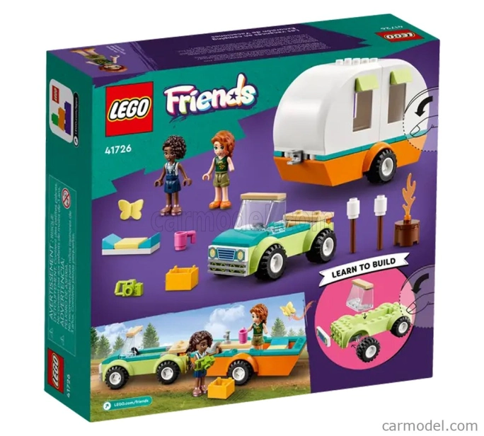 Lego Automobile Lego Friends - Camping Holiday - Auto s karavanem