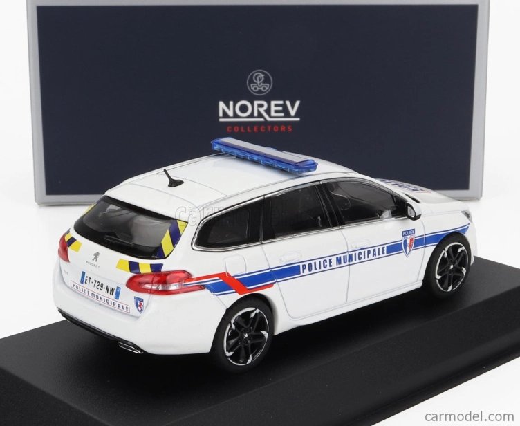 Norev Peugeot 308 Sw Station Wagon Police Municipale 2018 1:43 Biela