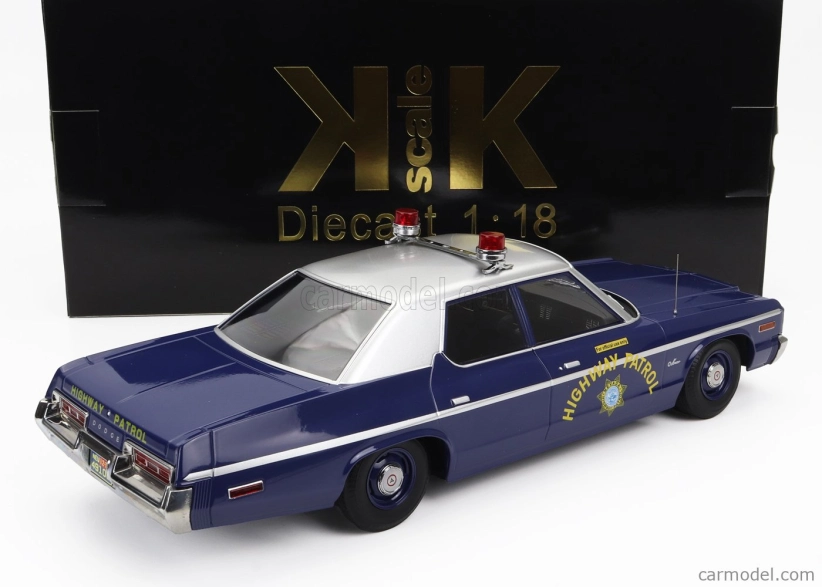 Dodge Monaco Nevada Highway Patrol 1974 v mierke 1:18 modrá biela