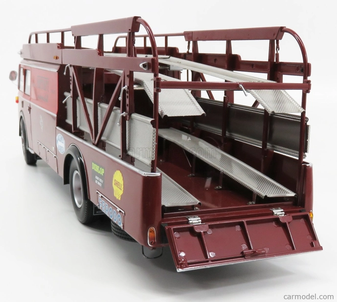 Cmr Fiat 642rn2 Truck Bartoletti F1 Ferrari Car Transporter 1957 1:18 Červené Bordeaux