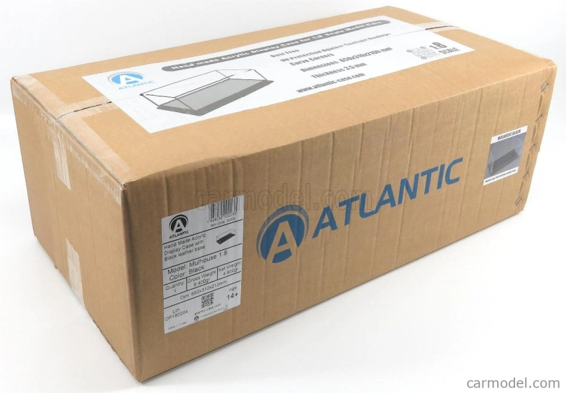 Atlantic Vetrina display box Molhouse Base In Pelle Nera 1:8, černá