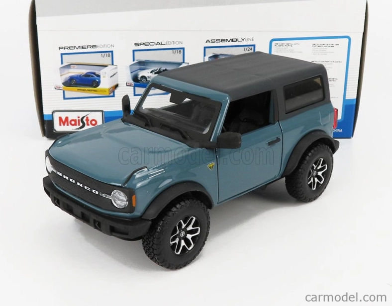 Maisto Ford USA Bronco Badlands 2021 1:24 modro-čierna