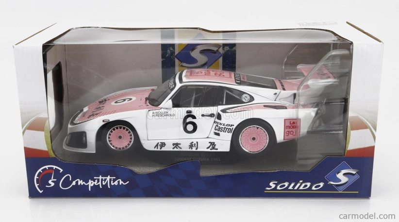 Solido Porsche 935k3 Team Porsche Kremer Racing N 6 Winner 1000km Suzuka 1981 B.wollek - H.pescarolo 1:18 Biela Ružová