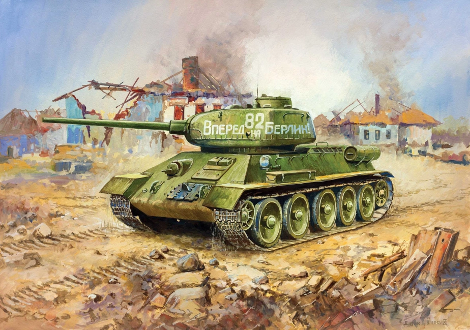 Zvezda Snap Kit - T-34/85 (1:100)