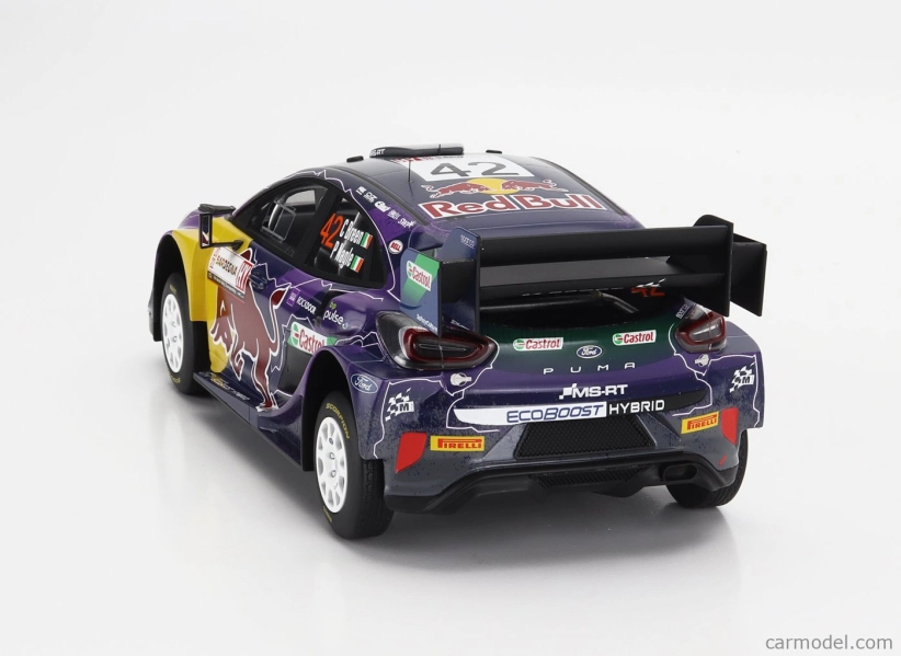 Truescale Ford england Puma Rally1 Red Bull Team M-sport Ford Wrt N 42 5. Rally Acropolis 2022 Craig Breen - Paul Nagle 1:18 Fialová Žltá Čierna