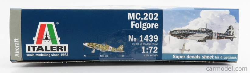 Italeri Aermacchi Mc.202 Folgore Airplane Military 1943 1:72 /