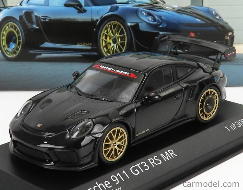 Minichamps Porsche 911 991-2 Gt3 Rs Mr Team Manthey Racing 2018 - Golden Rims 1:43 Black
