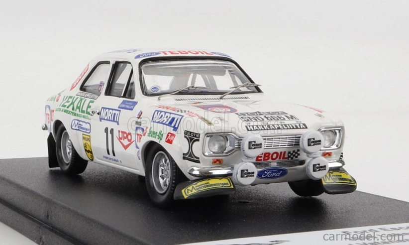 Trofeu Ford england Escort Mki (night Version) N 11 Rally 1000 Lakes 1975 A.vatanen - G.phillips 1:43 Bílá