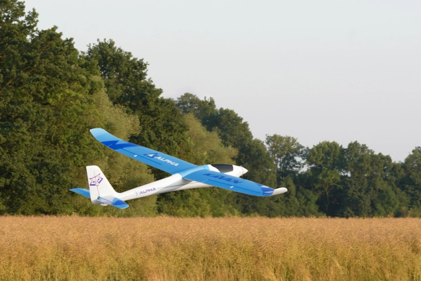 RC letadlo Alpha 1500V2 RTF(M1), modrá