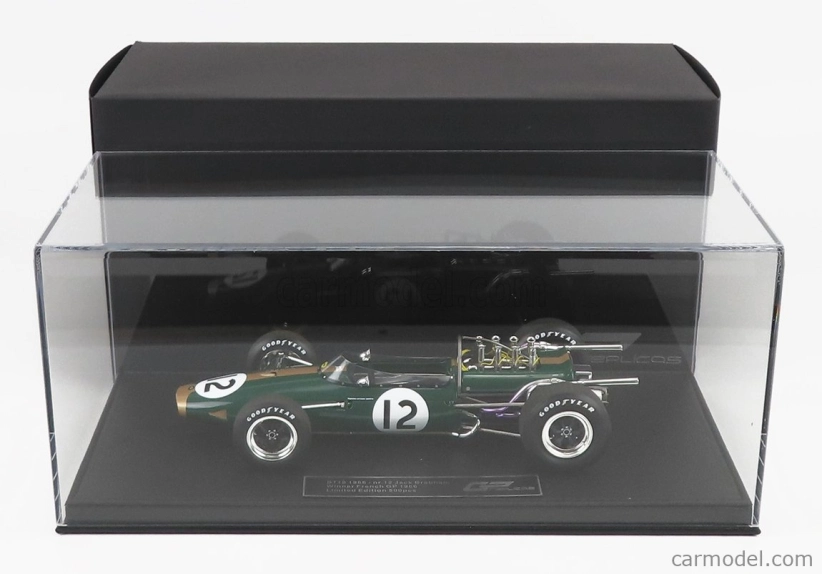 Gp-replicas Brabham F1 Bt19 N 12 Jack Brabham 1:18, tmavě zelená