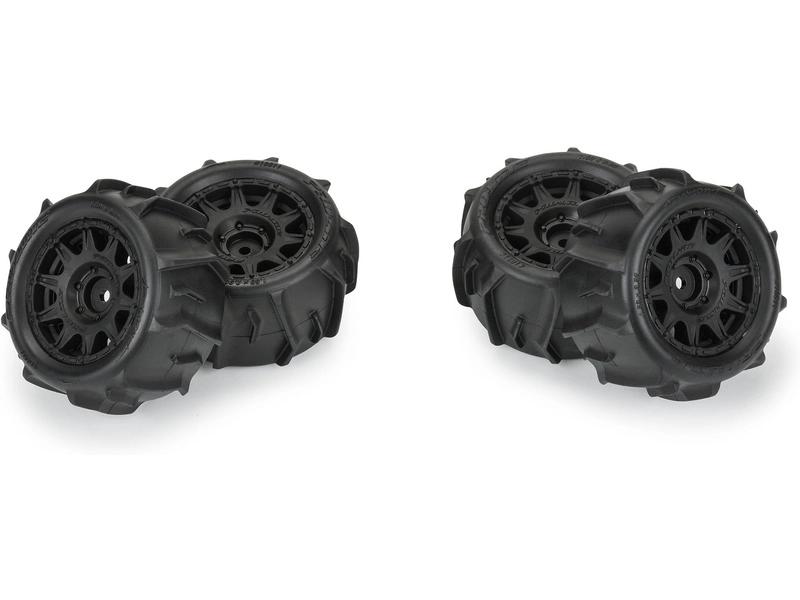 Pro-Line kolo 1:18, pneu Dumont, disk černý, H12mm (4): Granite GROM