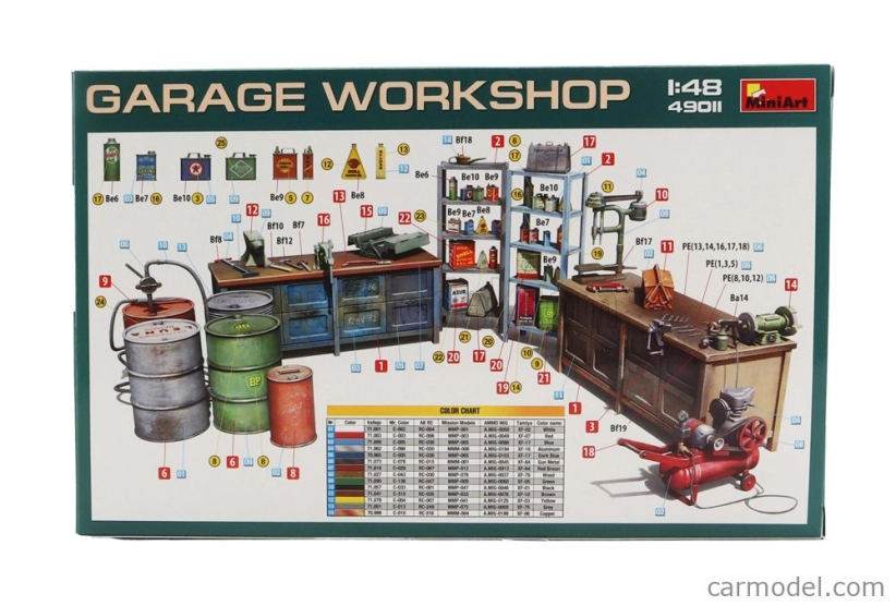 Miniart Accessories Garage Workshop 1:48 /