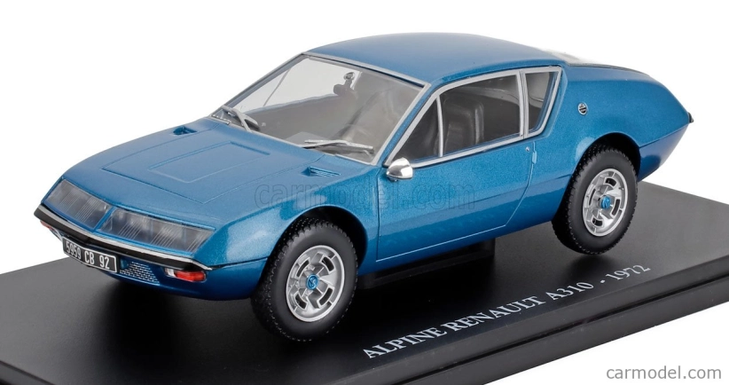 Edicola Renault A310 Alpine Coupe 1972 - Con Vetrina - S vitrínou 1:24 Blue Met