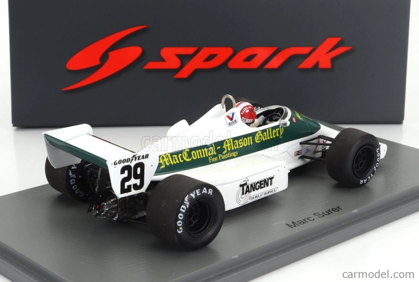 Spark-model Arrows F1  A6 N 29 European Gp 1983 M.surer 1:43 Bílá Zelená