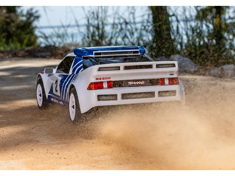 Traxxas Mini Rally Ford RS200 1:12 4WD VXL RTR červená