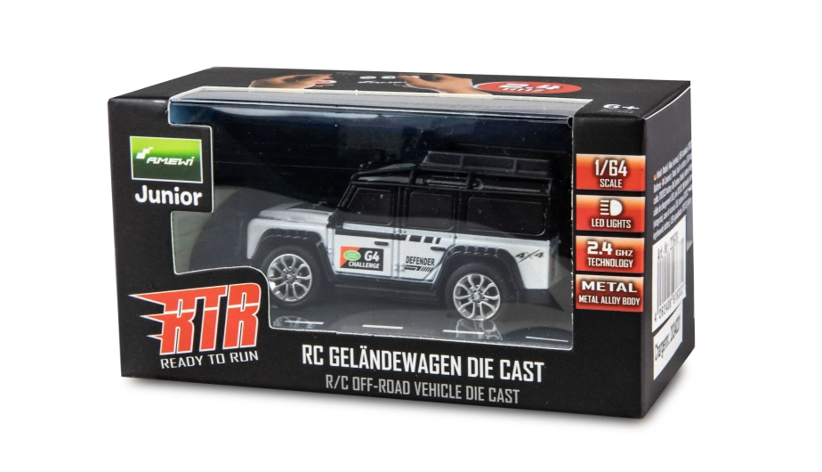 Amewi RC terénne auto na diaľkové ovládanie 1:64 biele