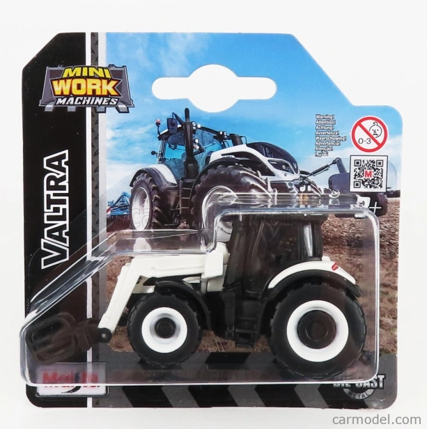 Maisto Valtra Q305 Tractor 2018 1:64 bielo-čierna
