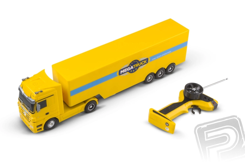 RC kamión Mercedes Benz, žltý