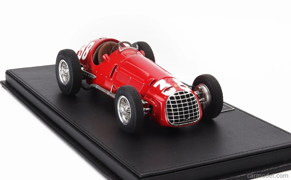 Gp-replika Ferrari F1 125 N 38 Monaco Gp 1950 Luigi Villoresi 1:18 Červená