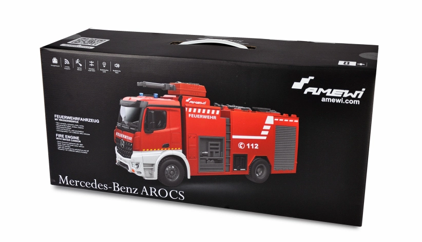 RC hasičské vozidlo Mercedes-Benz Arocs, 1:14
