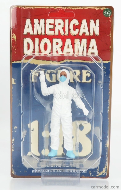 Americké diorámy Figúrky Man - Hazmat Crew Figúrka Vi 1:18 Biela