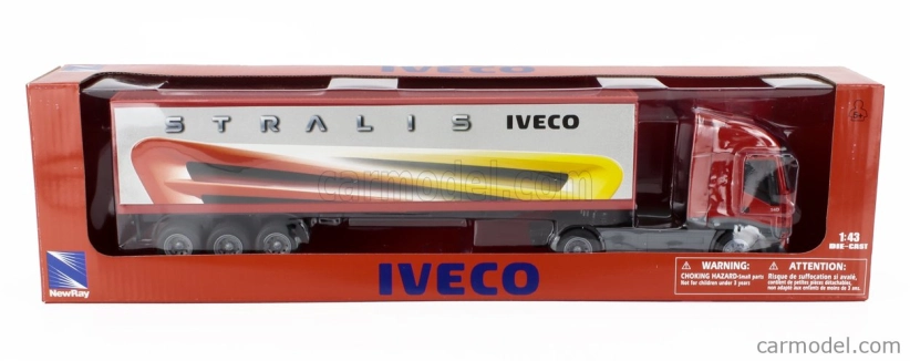 Newray Iveco fiat Stralis 540 Truck Cassonato 2009 1:43 Red