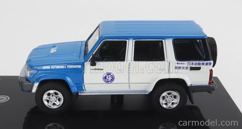Paragon-models Toyota Land Cruiser 76 Jaf Japan Automobile Federation 2017 1:64 Modrá Bílá