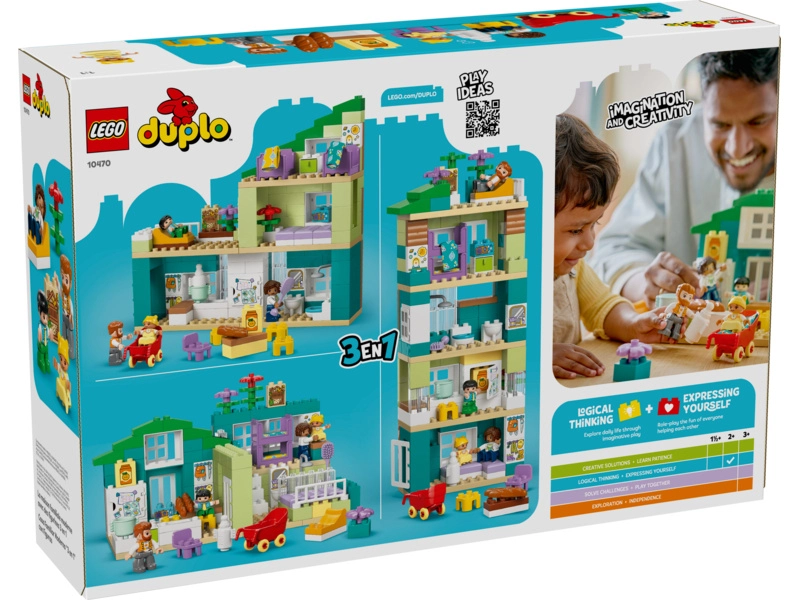 LEGO DUPLO - Moderný rodinný dom 3 v 1 s figúrkami