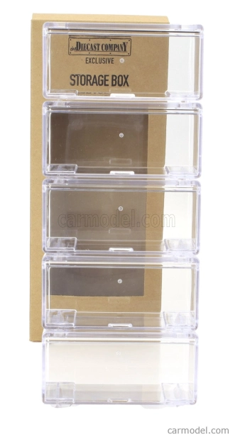 Vetrina display box Vetrina display box Set 5x 1/64 Combinable Storage Box - Lungh.length Cm 9.5 X Largh.width Cm 4.2 X Alt.height Cm 4.2 (altezza Interna Interior Height Cm 3.8) 1:64 Plastic Display