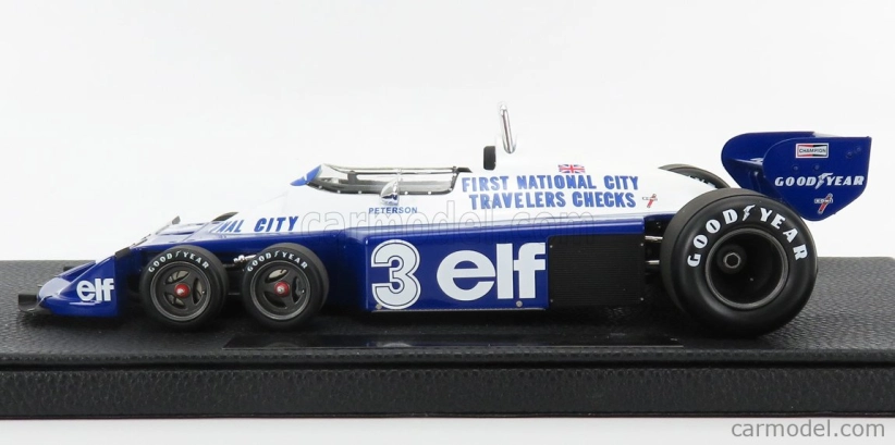 Gp-replicas Tyrrell F1  P34/2 Elf Ford Six Wheels N 3 Season Gp 1977 R.peterson 1:18 Modrá Bílá