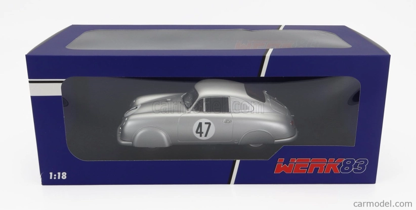Werk83 Porsche 356 Sl Coupe Team Porsche K.g. N 47 24h Le Mans 1951 Rudolf Sauerwein - Robert Brunet 1:18 Silver