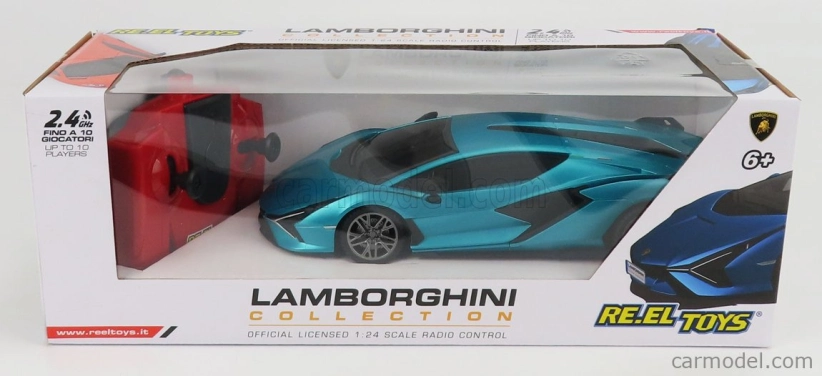 Re-el toys Lamborghini Sian Fkp 37 Hybrid 2020 1:24 Ligh Blue Met