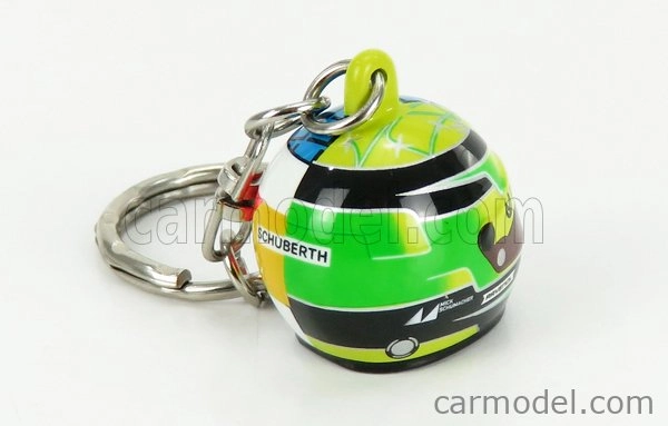 Mini prilba Schuberth prilba F1 Portachiavi Casco - prívesok na kľúče Prilba Mild Seven Benetton B194 Ford N 5 Demonstration Run Belgium Spa Gp 2017 Mick Schumacher 1:12 Žltá zelená červená červená čierna modrá