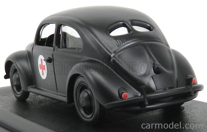 Rio-models Volkswagen Beetle Vojenská sanitka 1943 1:43 čierna
