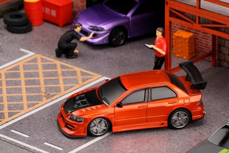 RC auto 1/76 C76 RC Sports Car RTR, červená