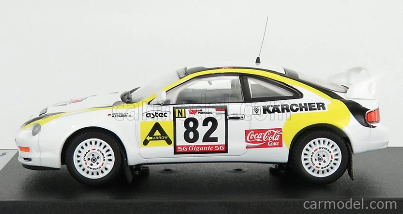 Trophy Toyota Celica Gt-four N 82 Rally Of Portugal 1995 U.nittel - M.eckardt 1:43 Biela Žltá Čierna