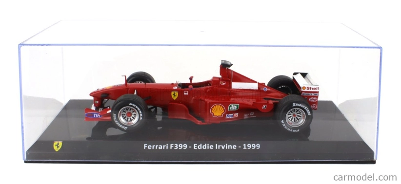 Edicola Ferrari F1 F399 Scuderia Ferrari N 4 Season 1999 Eddie Irvine - Con Vetrina - With Showcase 1:24 Red