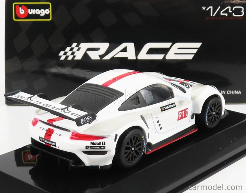 Bburago Porsche 911 991 Rsr N 911 Coupe 2019 1:43 Bílá