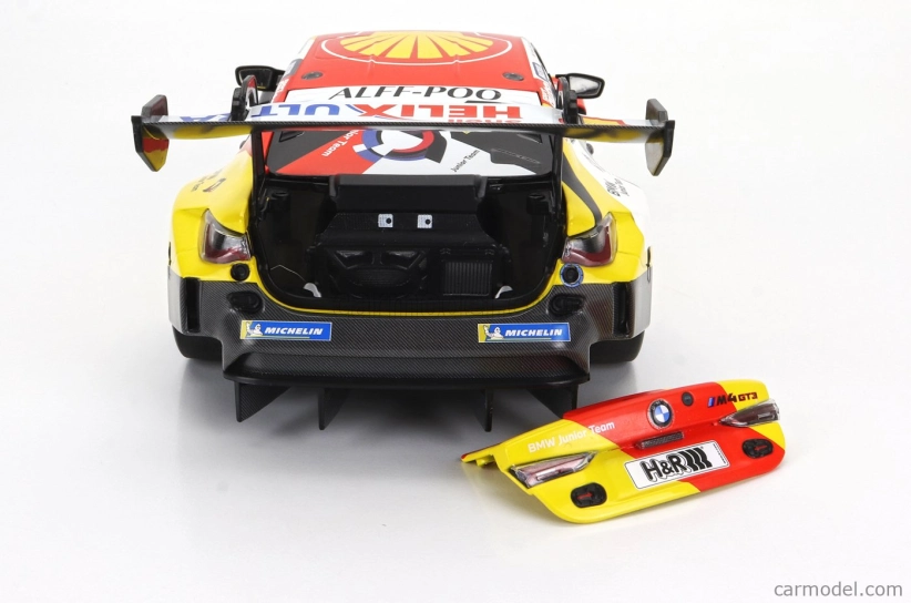 Minichamps BMW radu 4 M4 Gt3 Team Bmw Junior N 44 Víťaz Nls 3 Nurburgring Adac Rundstrecken Trophy 2023 Dan Harper - Max Hesse - Neil Verhagen 1:18 Žltá červená čierna