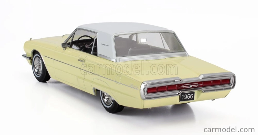 Kk-scale Ford usa Thunderbird Cabriolet Hard-top Closed 1966 1:18 Yellow White