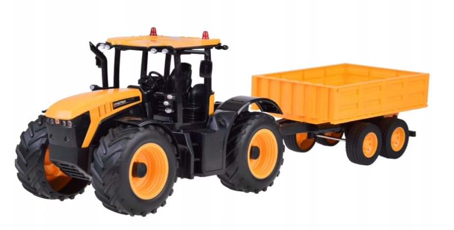 RC vozík za traktor, žlutá