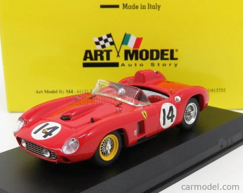 Art-model Ferrari 290mm Ch.0628 Spider N 14 12h Sebring 1957 Von Trips - Hill 1:43 Red