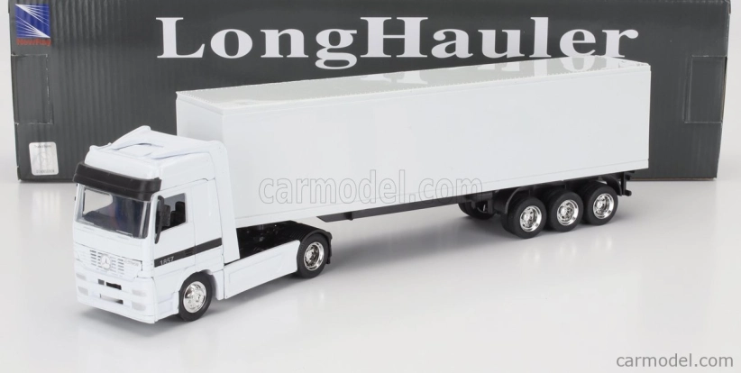 Newray Mercedes benz Actros 1857 Truck Cassonato 1998 1:43 Bílá