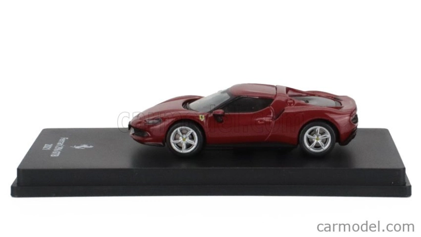 Edicola Ferrari 296 Gtb Hybrid 830hp V6 2021 - Con Vetrina - With Showcase 1:64 Red